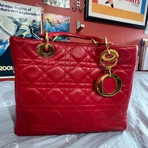 COPY - Lady Dior (Red, Gold Hardware)